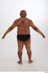 Whole Body Man Black Overweight Street photo references